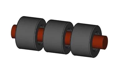 單圈導線穿過三個鐵氧體磁芯(Single Turn going through Three Ferrites)